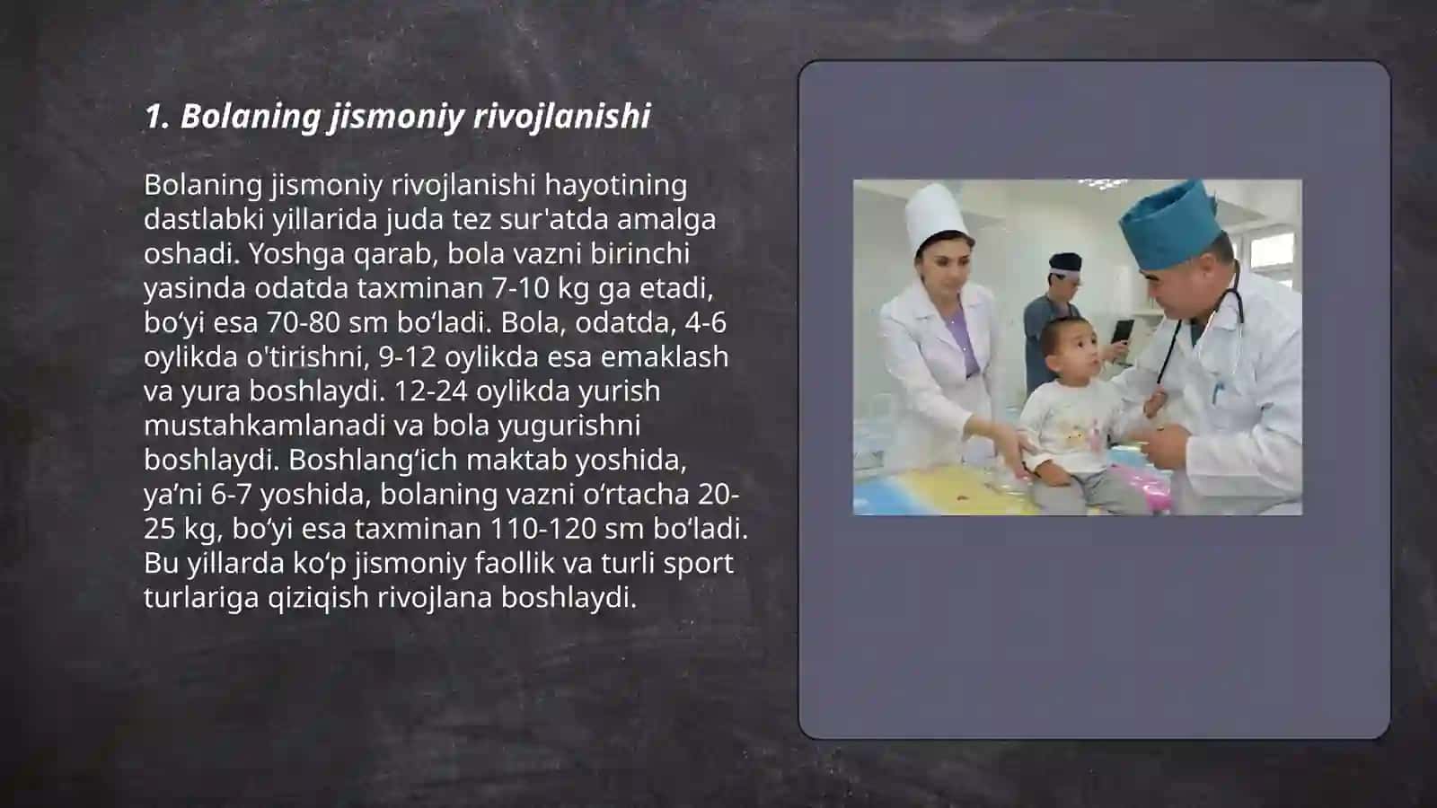 Bolaning rivojlanish sohalari.Kompetinsiyalari 3