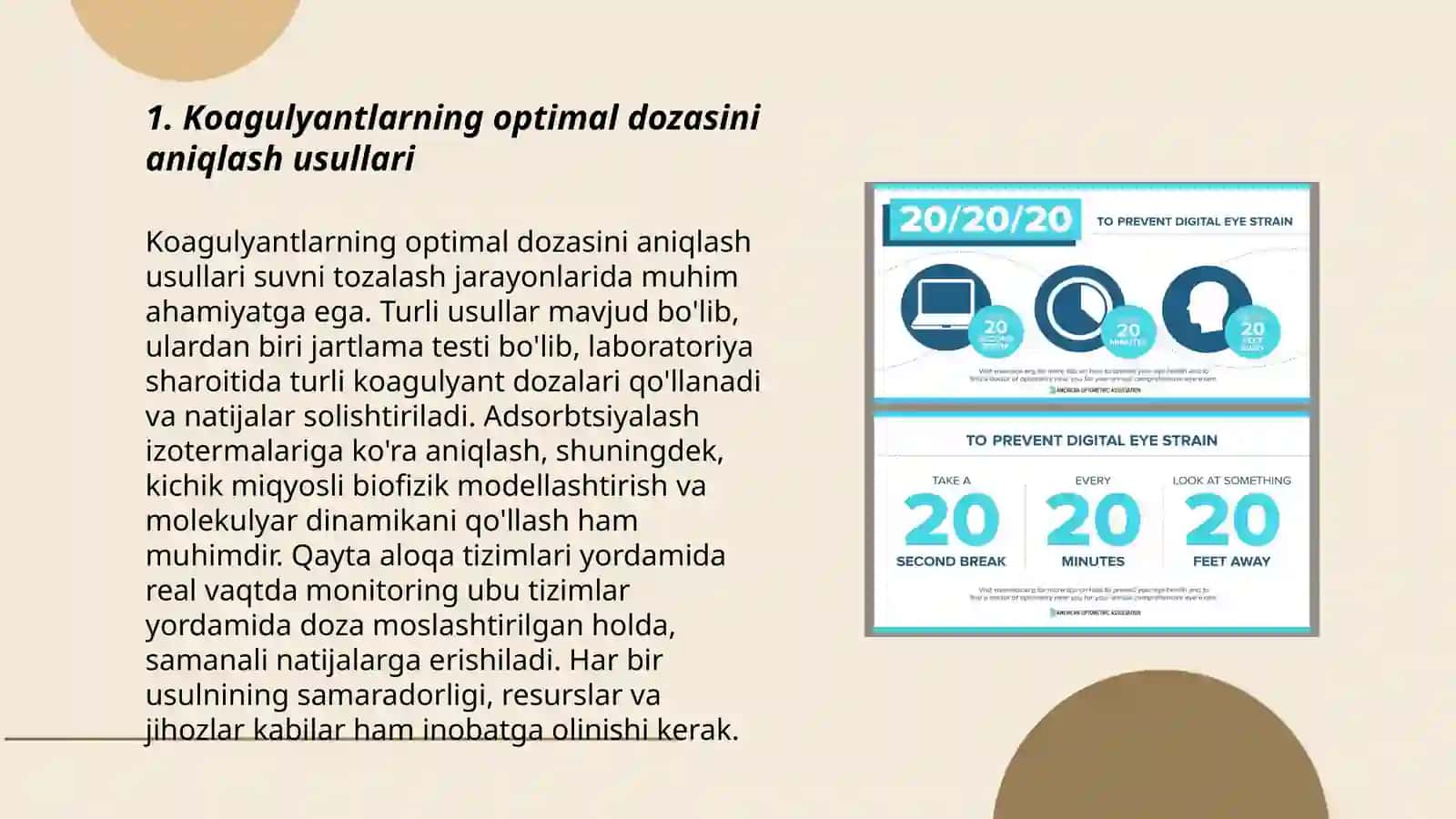 Koagulyantlarning optimal dozasini aniqlash usullari 3