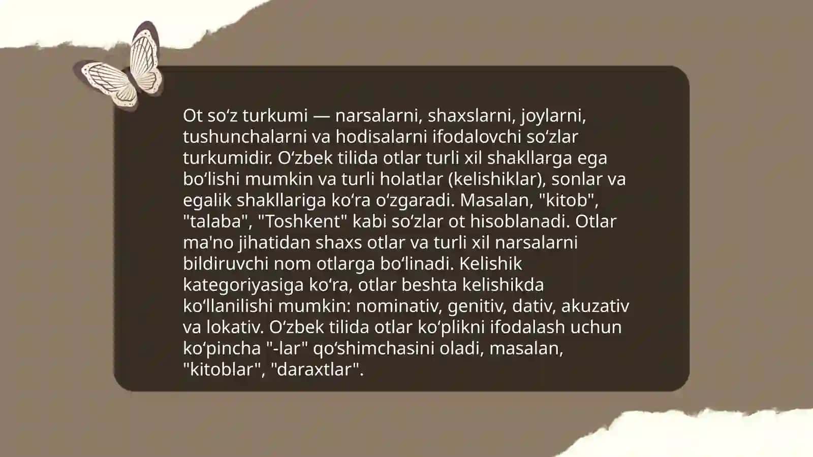 Ot so‘z turkumining ta'rifi 3