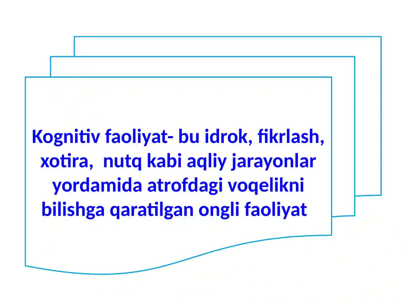 Kasbiy kognitiv faoliyat 3