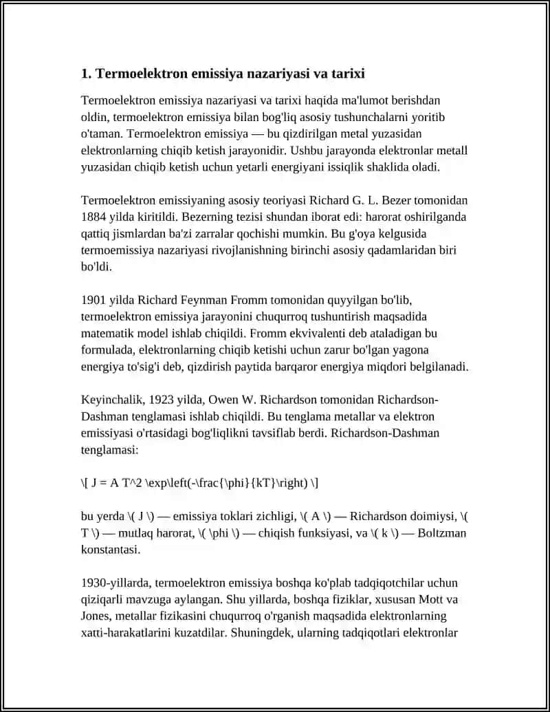 TERMOELEKTRON EMISSIYA 3