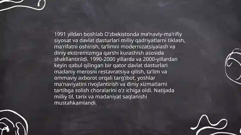 Ma'naviy va ma'rifiy taraqqiyot 3