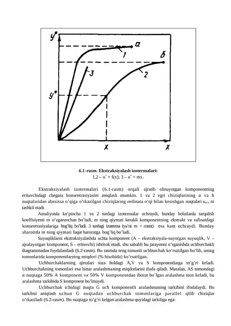 SUYUQLIKLARNI EKSTRAKSIYALASH (6-ma’ruza) 3