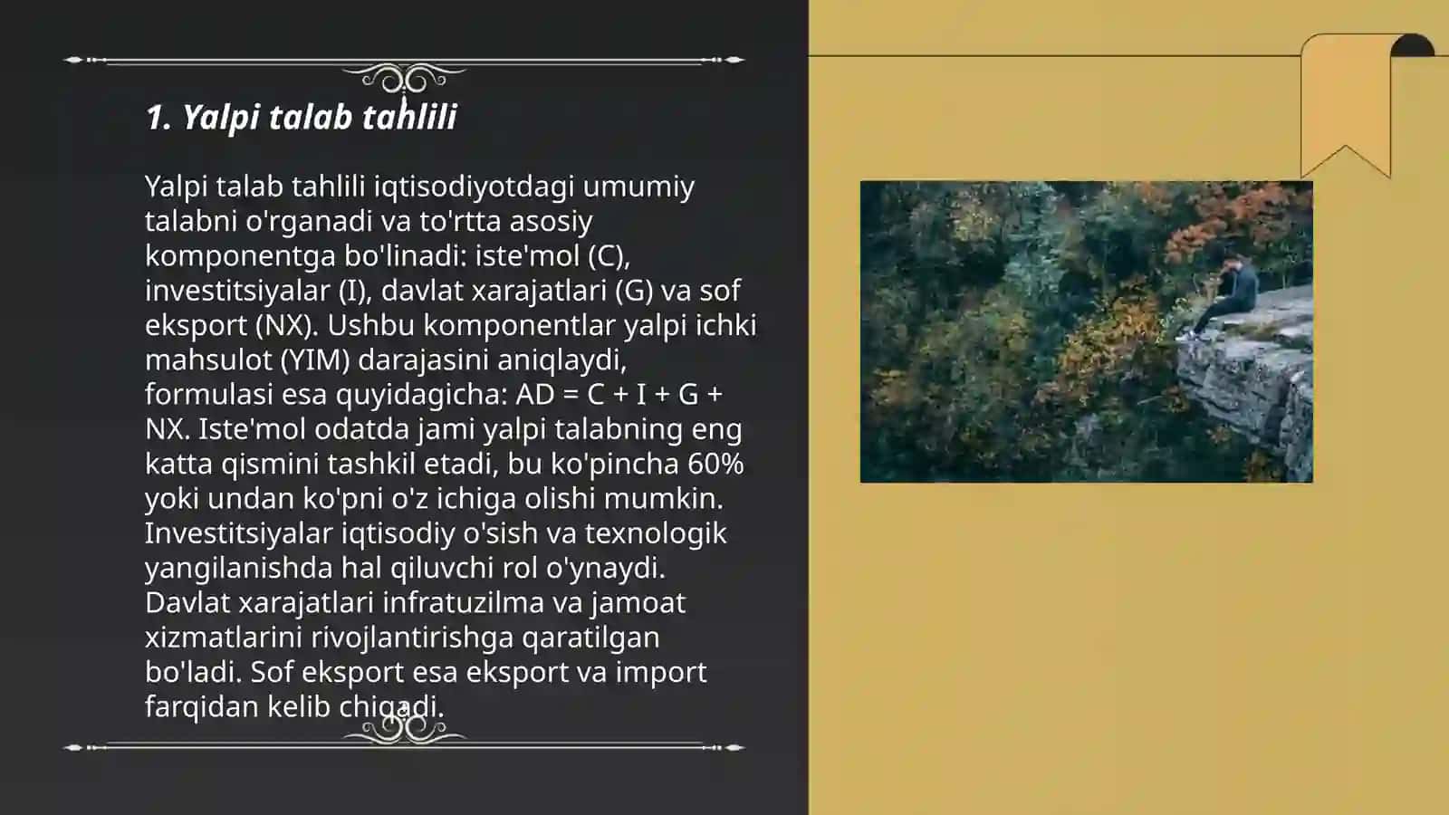 Yalpi talab tahlili 3