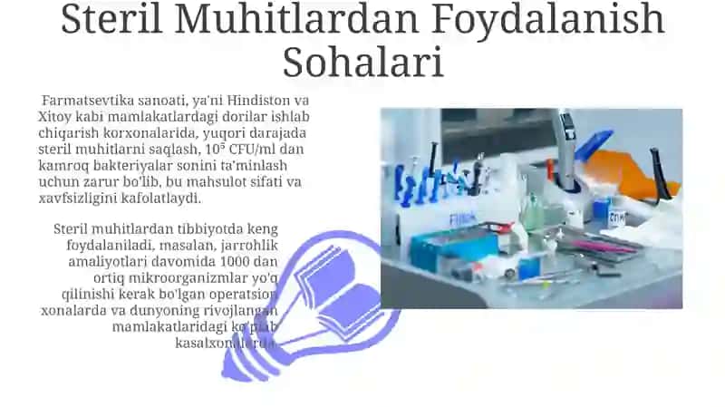 Steril Muhitlarga Qo'yiladigan Talablar 3