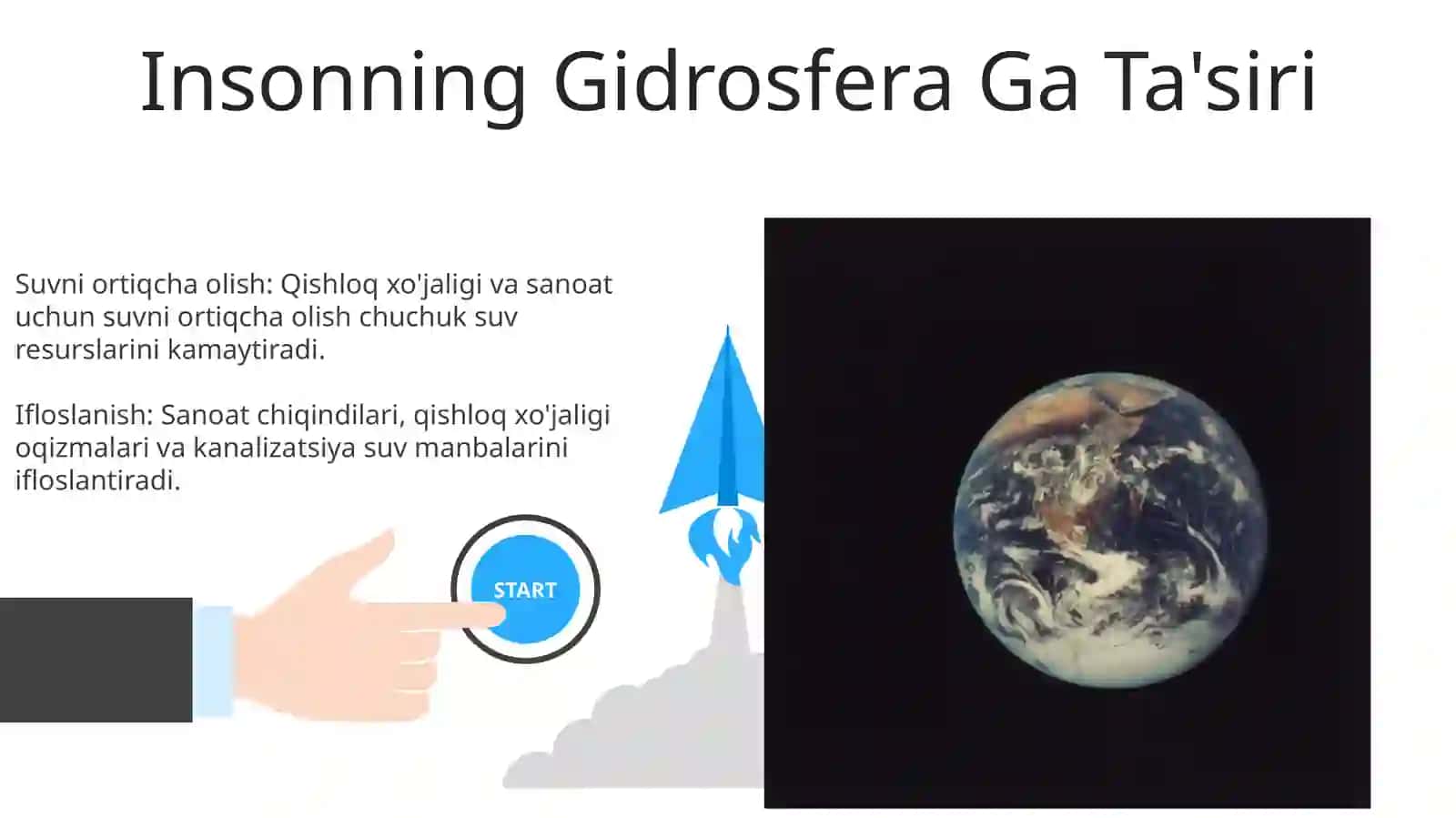Yerning geografik qobigʻi gidrosfera 3