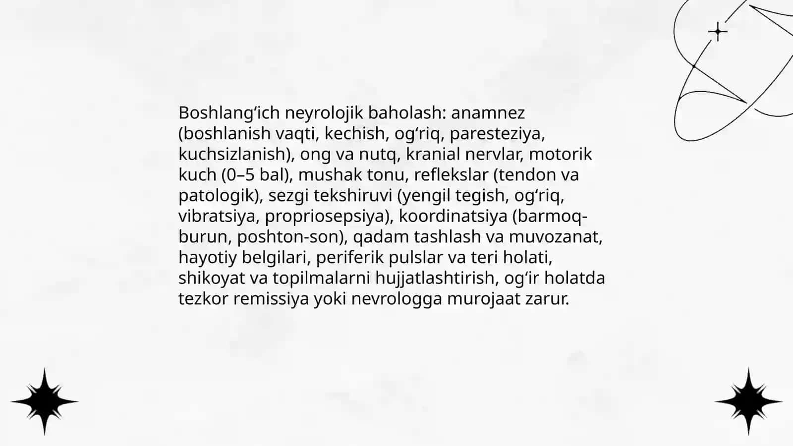 Periferik asab tizimini kasalliklarida hamshiralik ishi 3