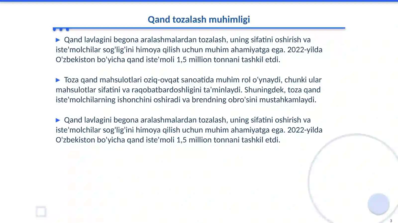 Qand lavlagini begona aralashmalardan tozalasg 3