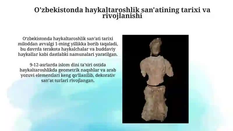 O'zbekistonda haykaltaroshlik san'ati 3