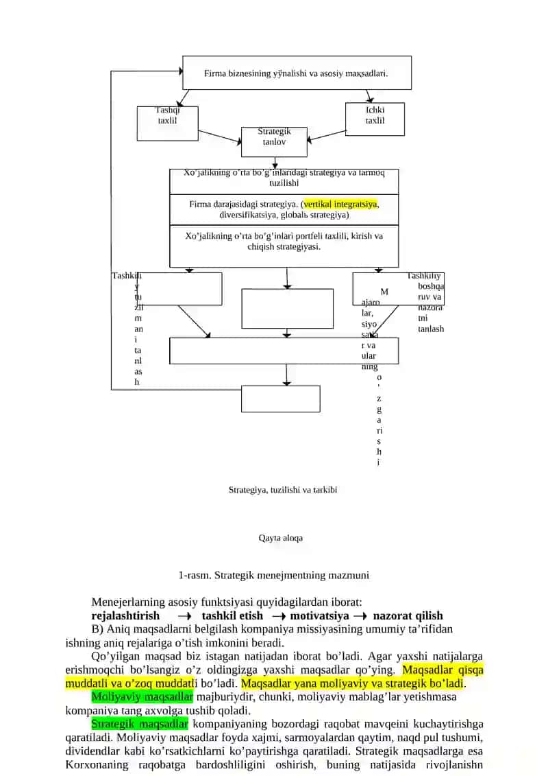 Strategik Boshqarish Jarayoni 3