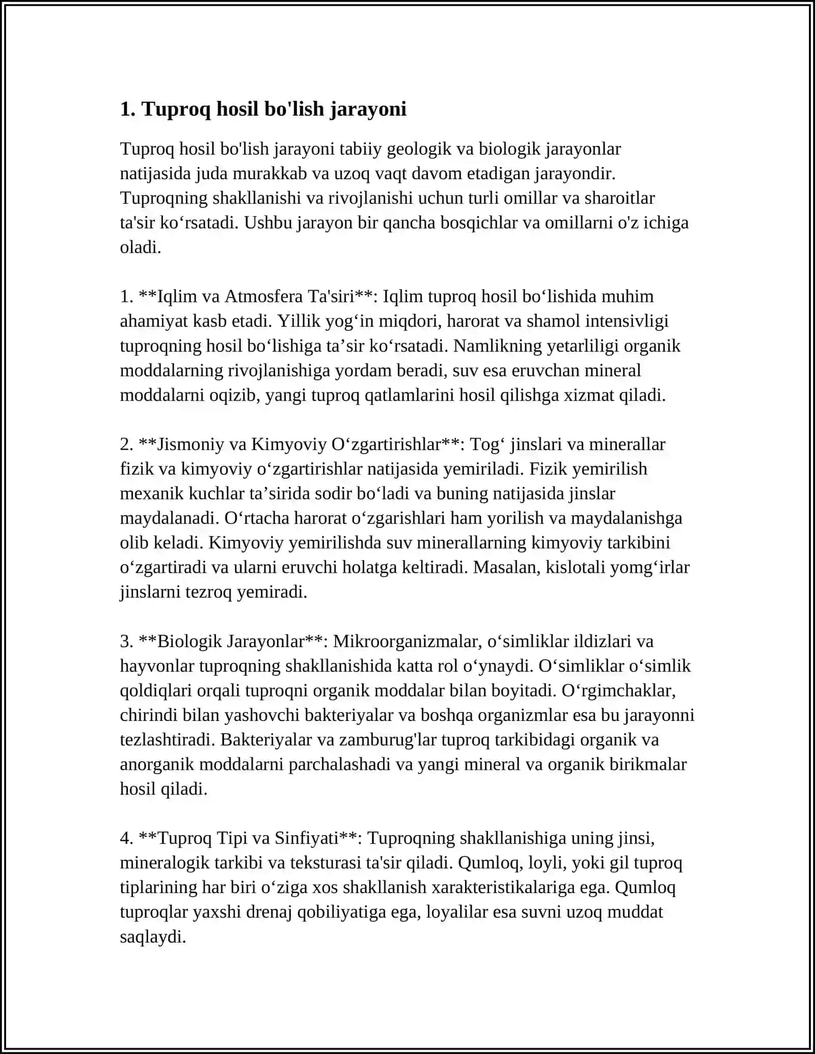 YER YUZIDA TUPROQLARINING TARQALISHI 3