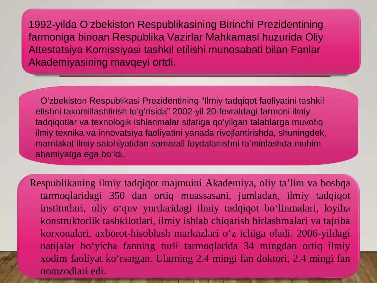 O‘ZBEKISTON RESPUBLIKASIDA TA’LIM SOHASIDA AMALGA OSHIRILGAN ISLOHOTLAR. 3