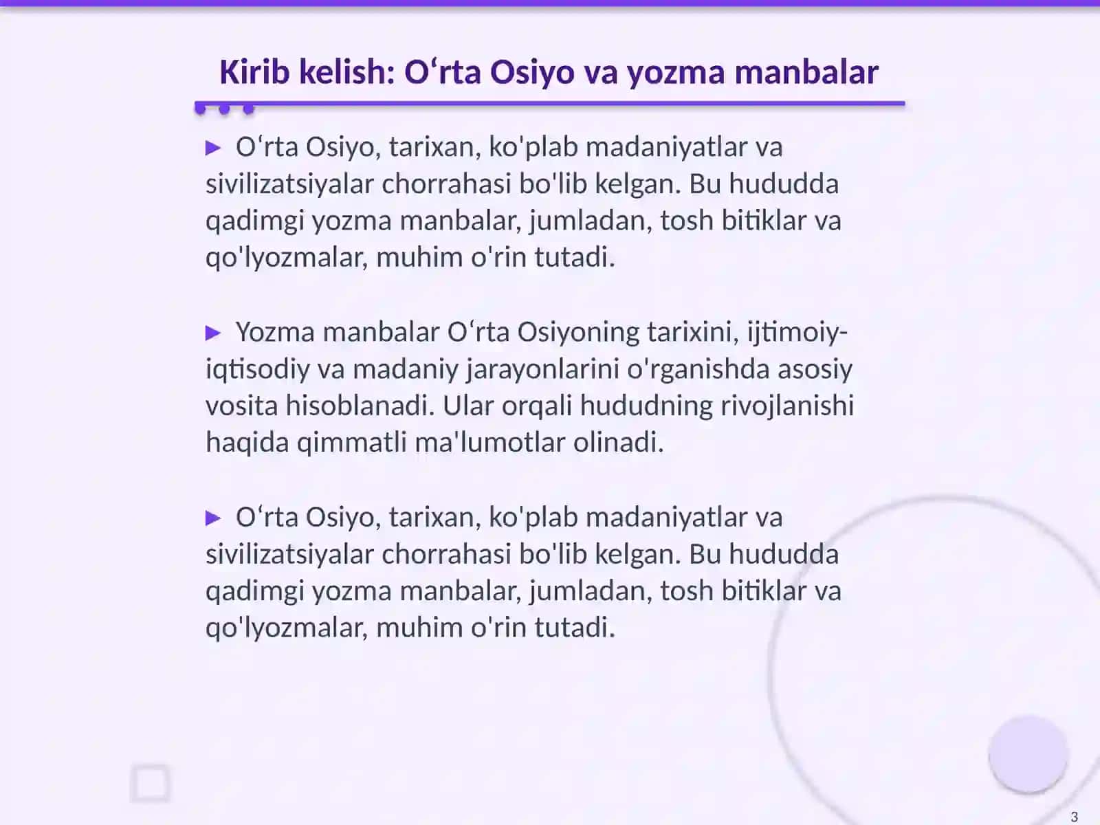 Oʻrta osiyo tarixiga oid qadimgi yozma manbalar 3