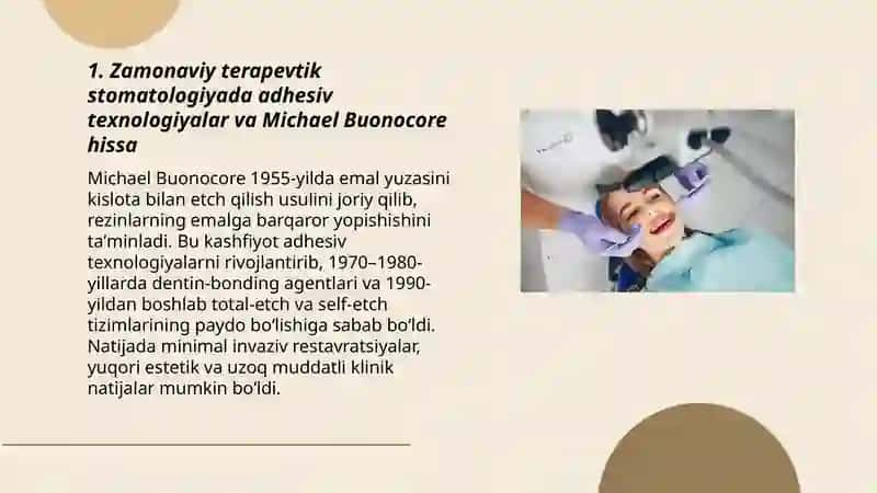 zamonaviy terapevtik stomatologiya yutuqlari. terapevtik stomatologiya rivojiga hissa qoʻshgan oʻzbek va horijiy olimlar 3