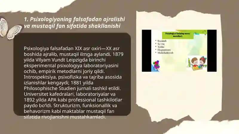Psixologiyaning Mustaqil Fan Sifatida Rivojlanishi 3