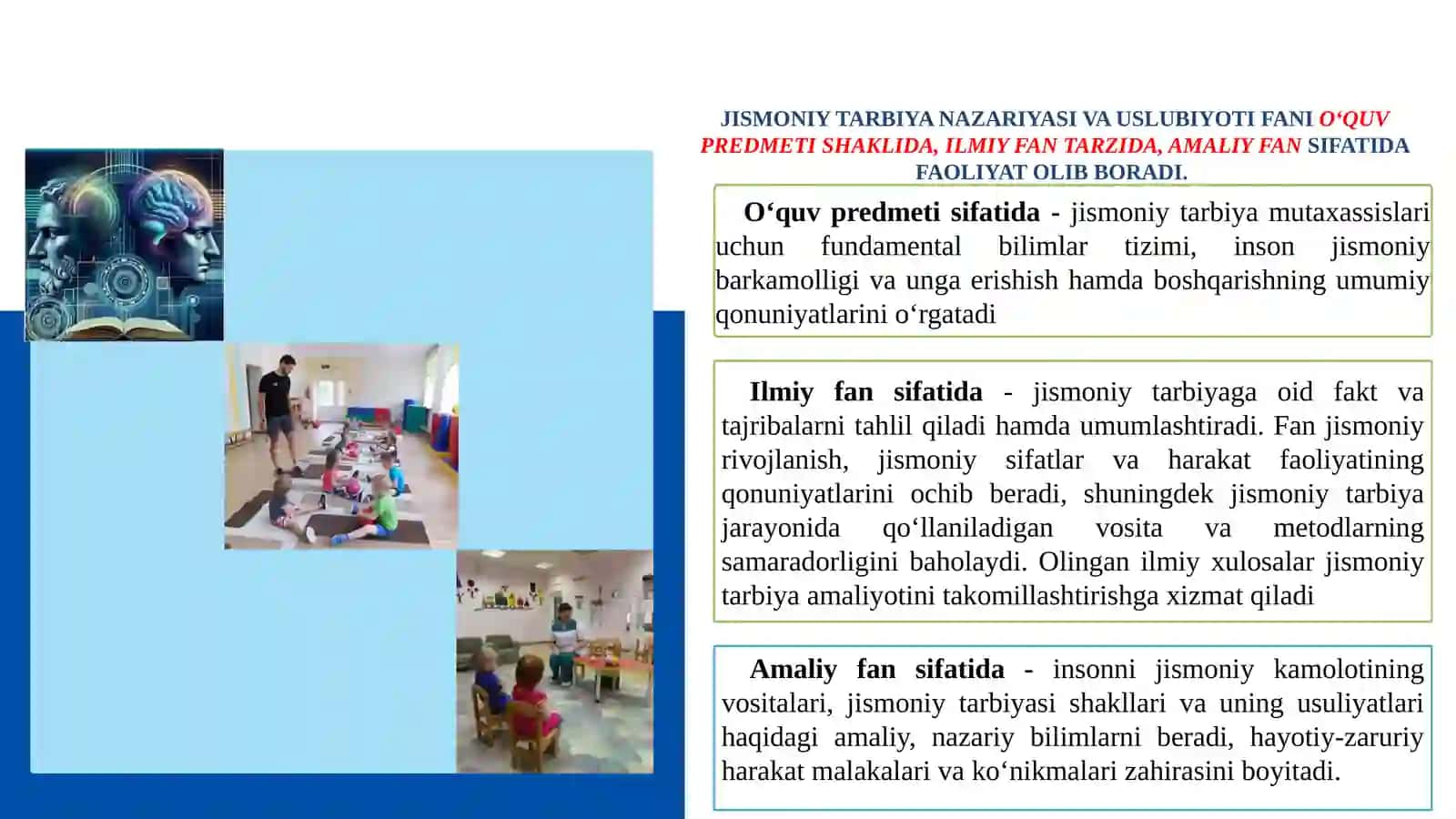 JISMONIY TARBIYA NAZARIYASI VA USLUBIYOTI FANINING MAQSAD VA VAZIFASI 3