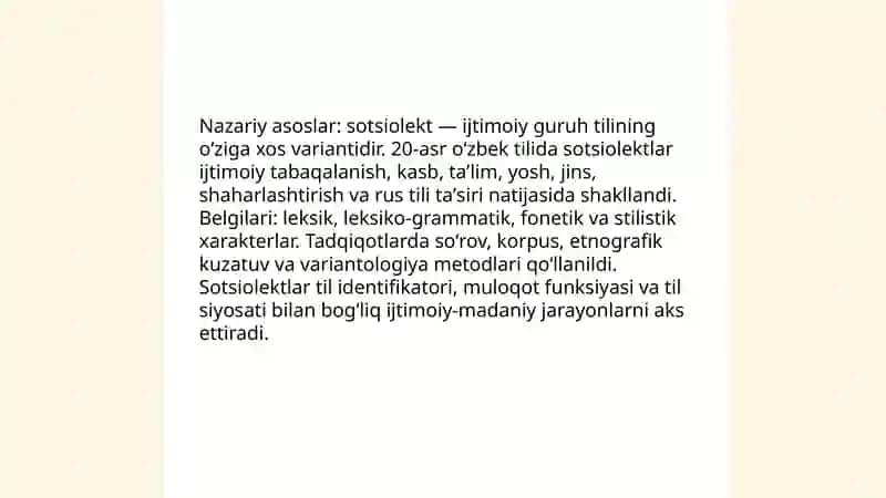 20 asr ózbek tilida sotsiolektlar 3