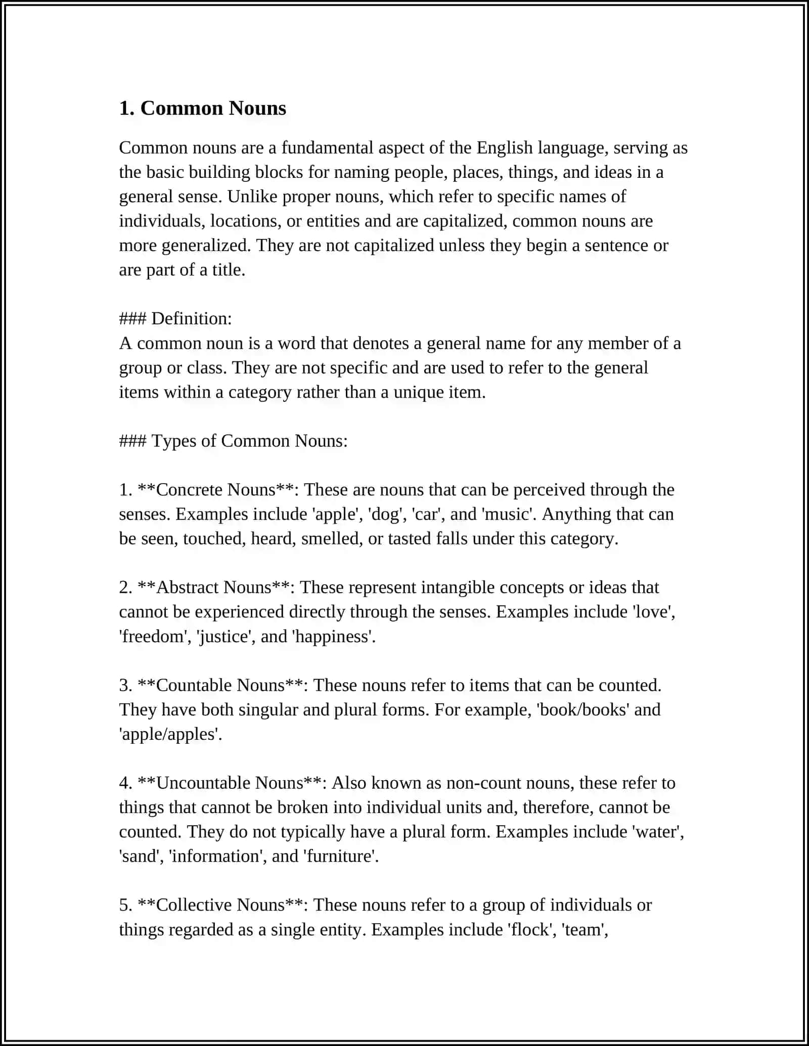 TYPES OF NOUNS AND PRONOUNS 3