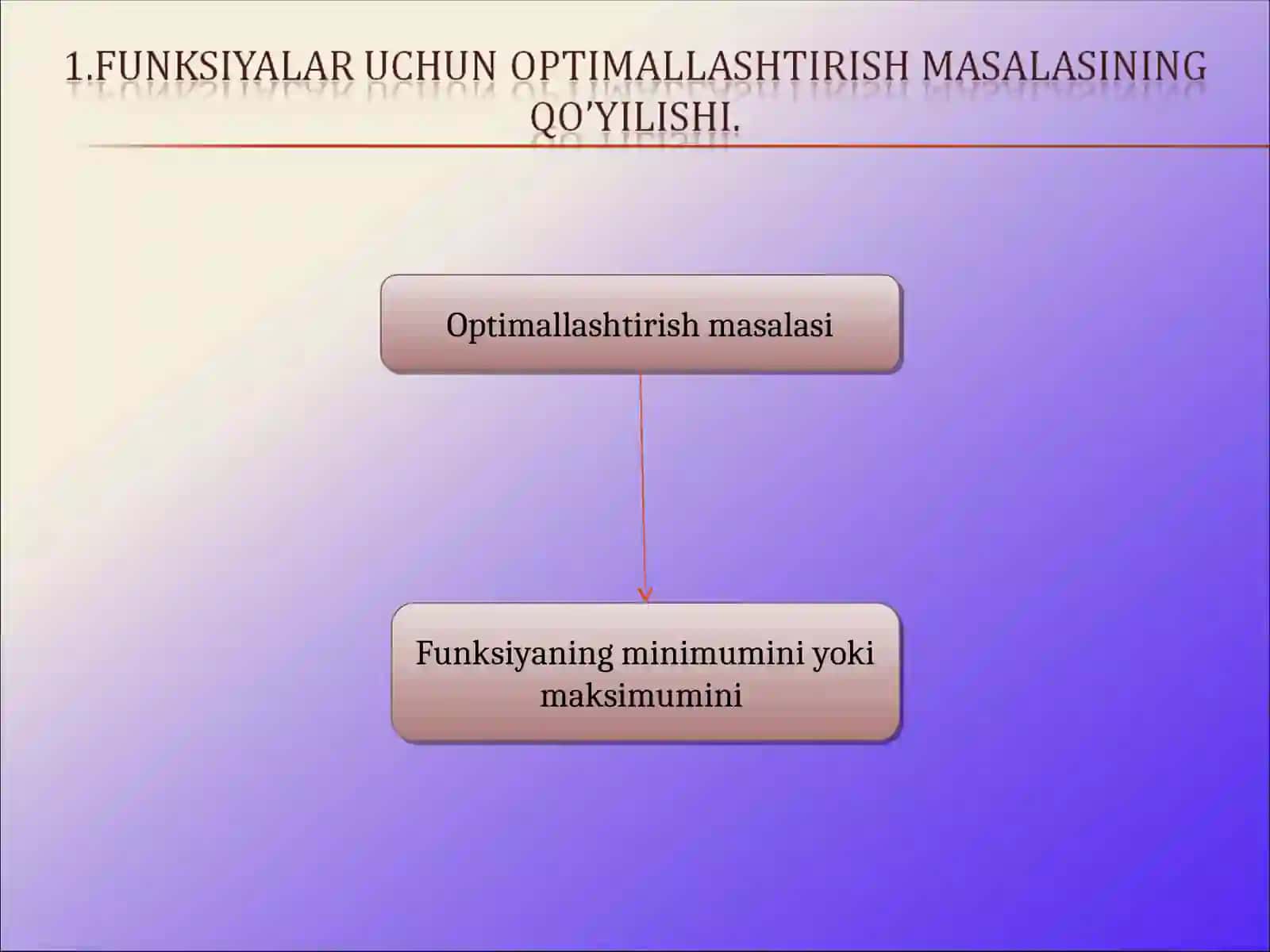 Optimallashtirish masalalari uchun Matlab funksiyalari 3