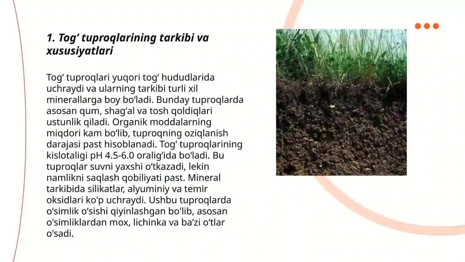 Togʻ tuproqlaridan qishloq xo'jaligida foydalanish 3