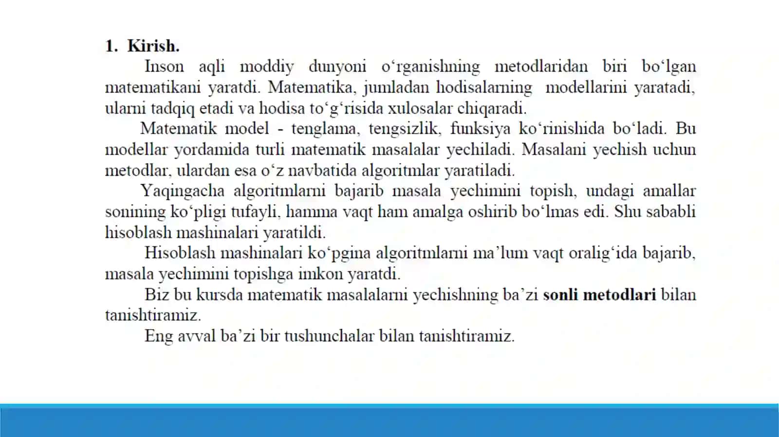 Kirish. Xatoliklar nazariyasi 3