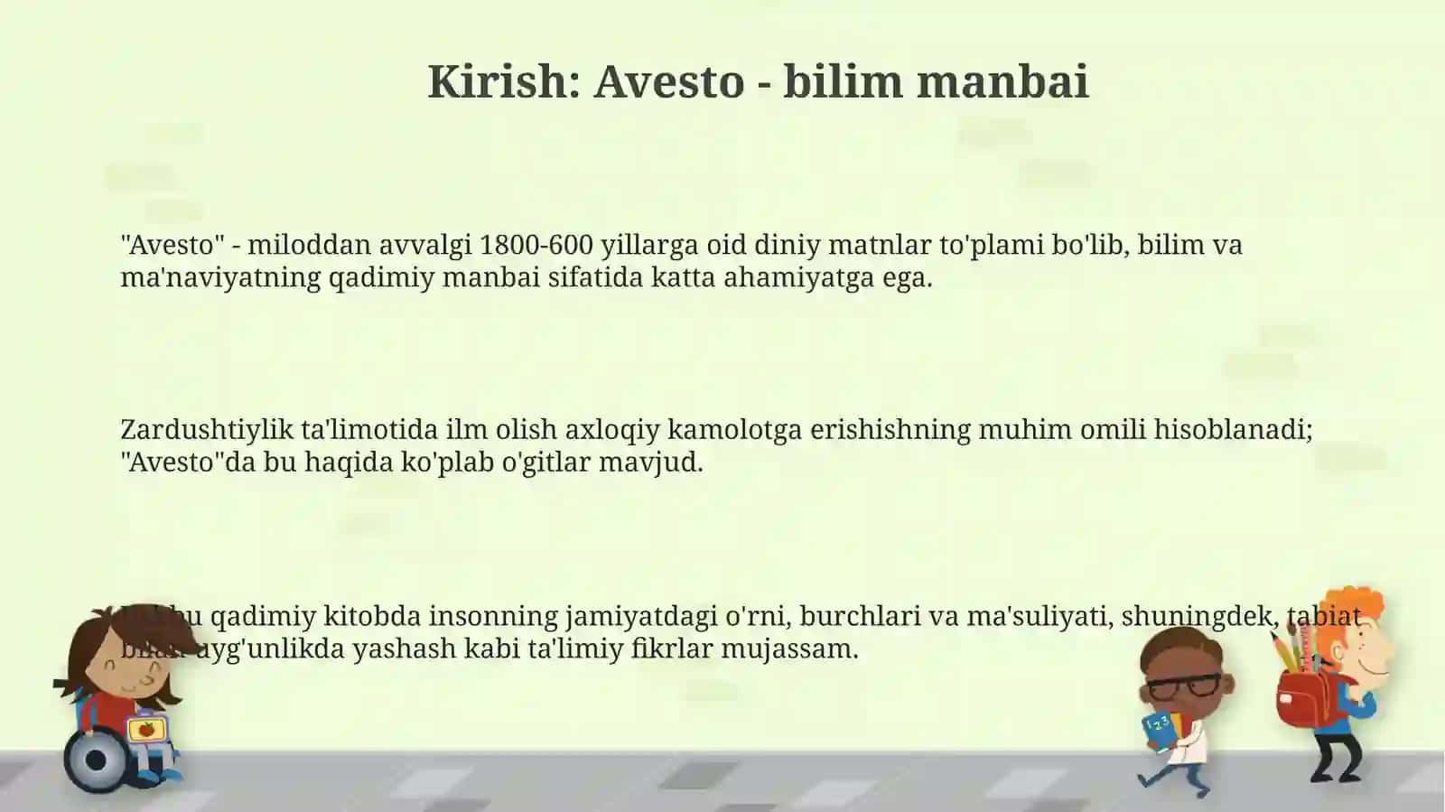 Avestoda axloqiy va ma'naviy ta'lim tamoyillari 3
