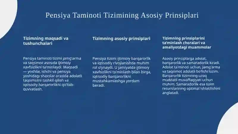Pensiya Taminoti Tizimining Asosiy Prinsiplari 3
