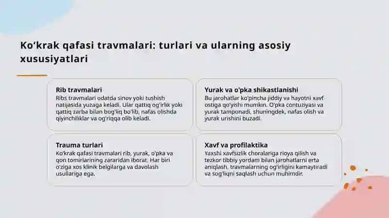 Ko’krak qafasi travmalari 3