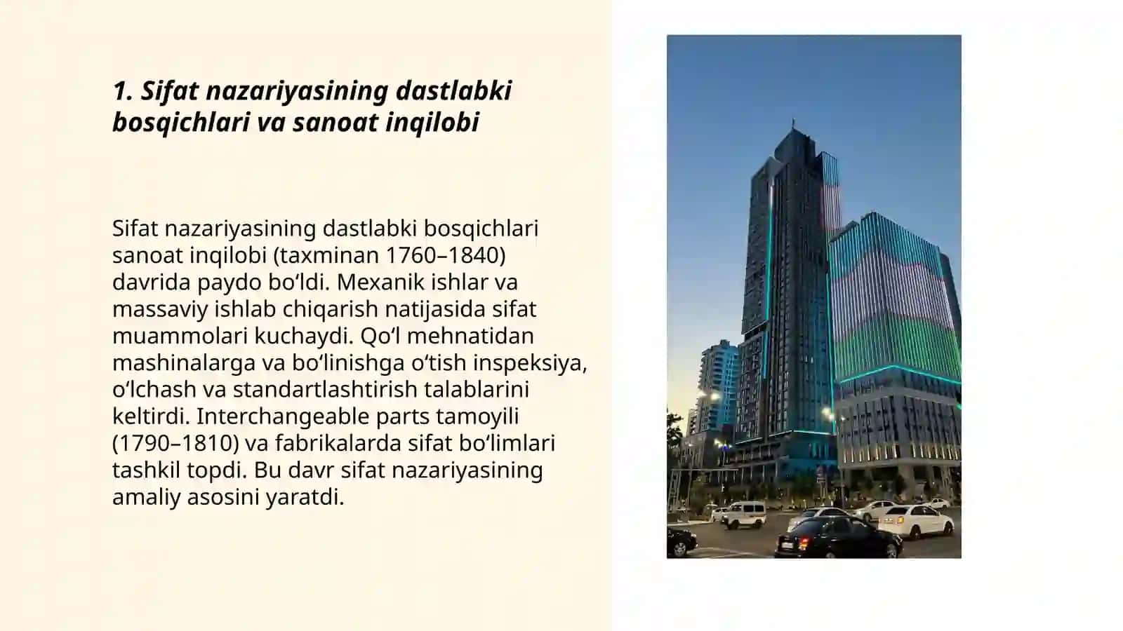 Sifatni boshqarish nazariyasining rivojlanish bosqichlari 3