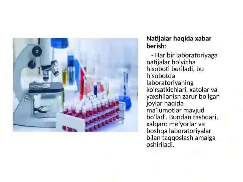 Laborator tekshiruvlar sifatining tashqi nazorati 3