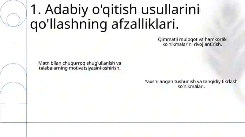 Adabiy ta'lim metodlarining amaliyotga tatbig'i 3