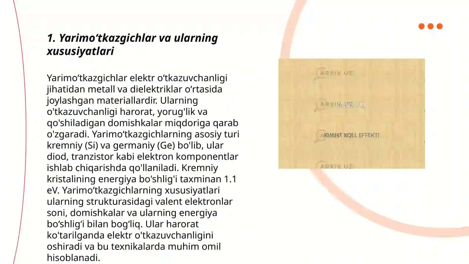 Yarimoʻtkazgichlarda xoll effekti 3