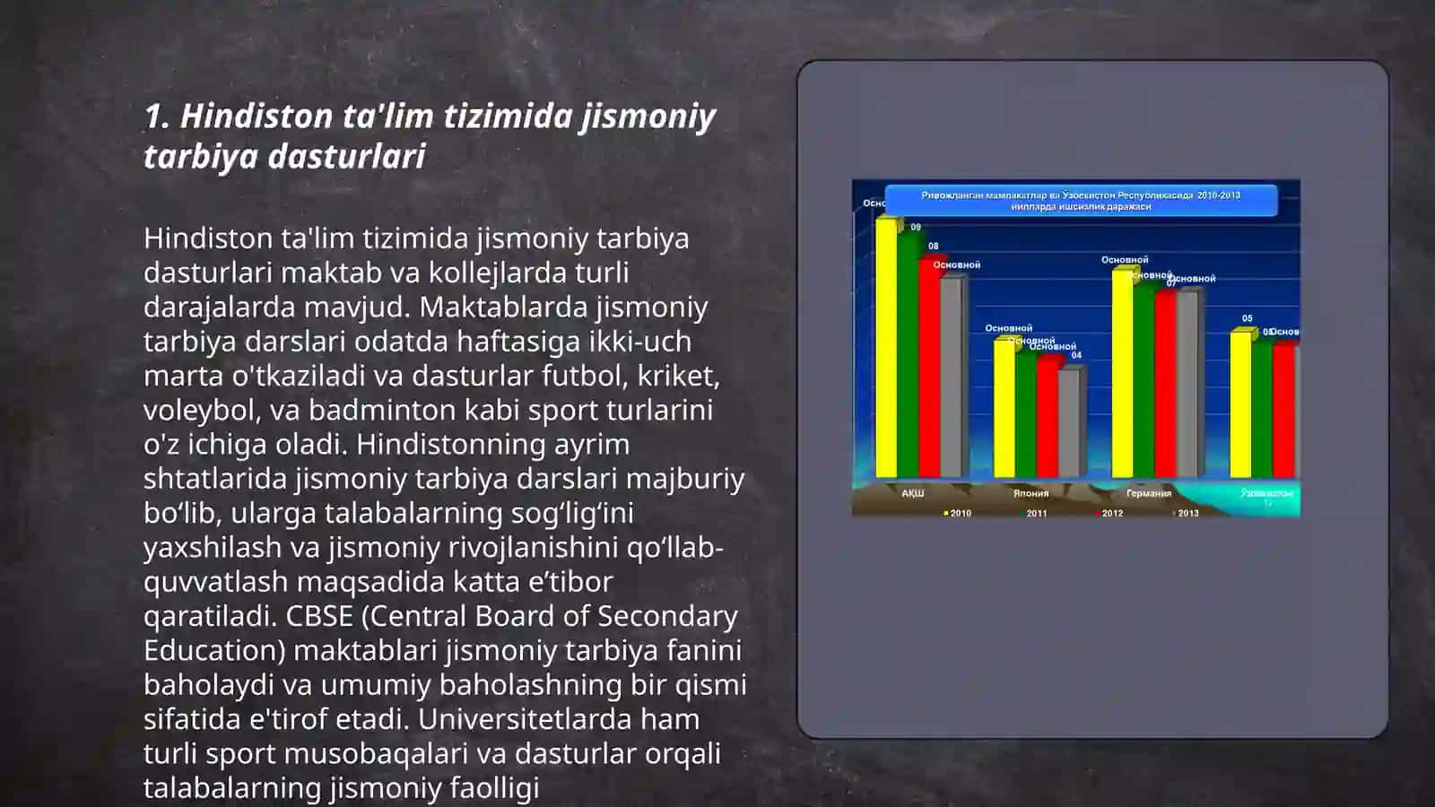 Hindiston ta'lim tizimida jismoniy tarbiya dasturlari 3