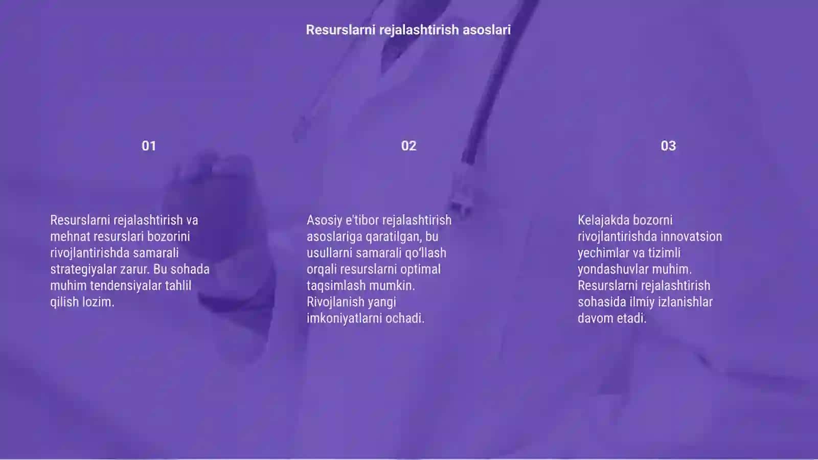 Resurslarni rejalashtirish va mehnat resurslari bozorini rivojlantirish tendensiyalari 3