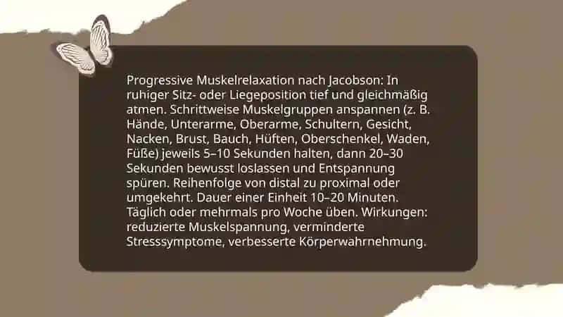 Progressive Muskelrelaxation nach Jacobson 3