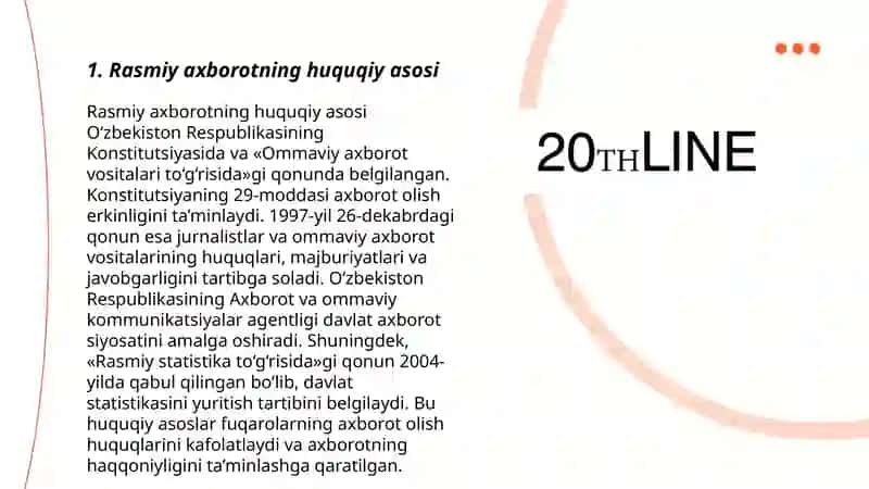 Rasmiy axborotning huquqiy asosi 3