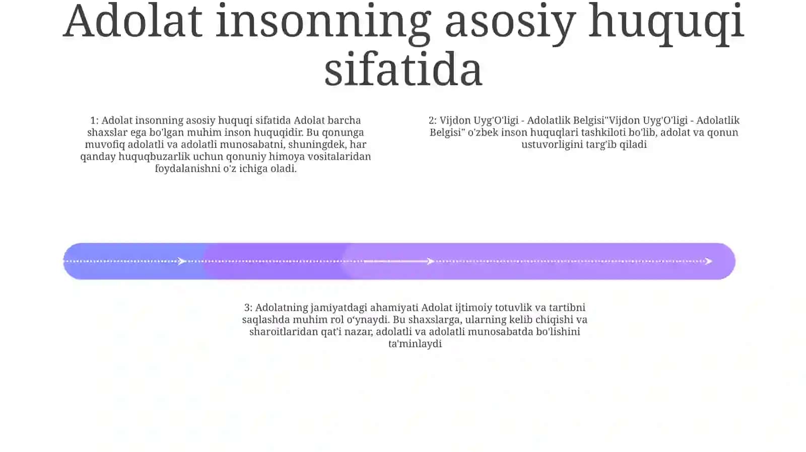 Vijdon Uyg'Oqligi - AdolatlikBelgisi 3