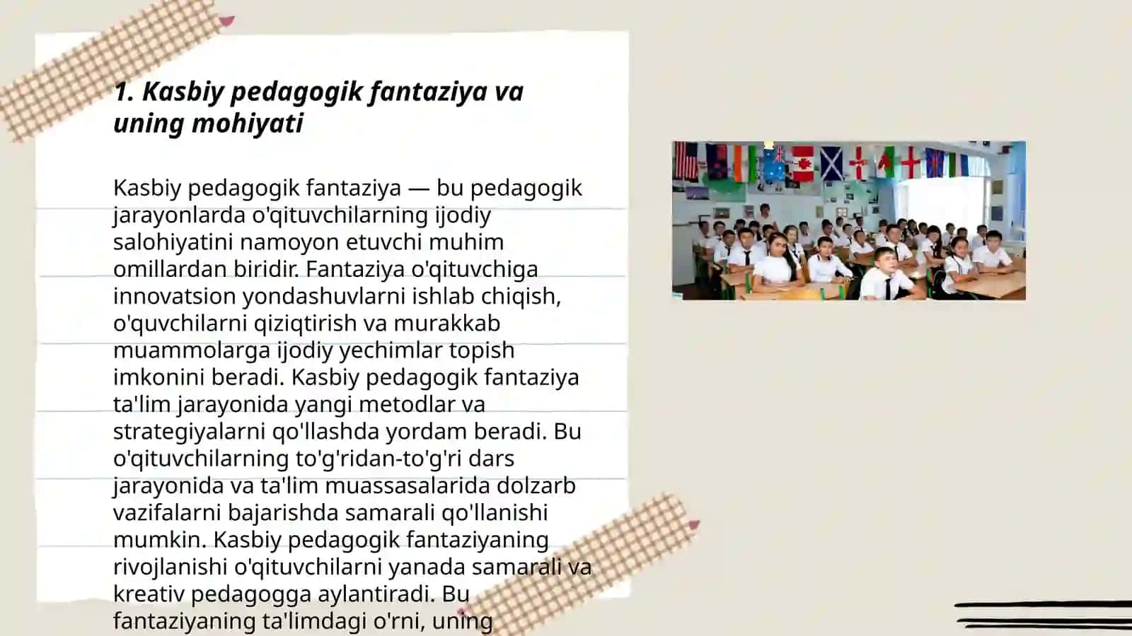 Kasbiy pedagogik fantaziya (xayol) 3