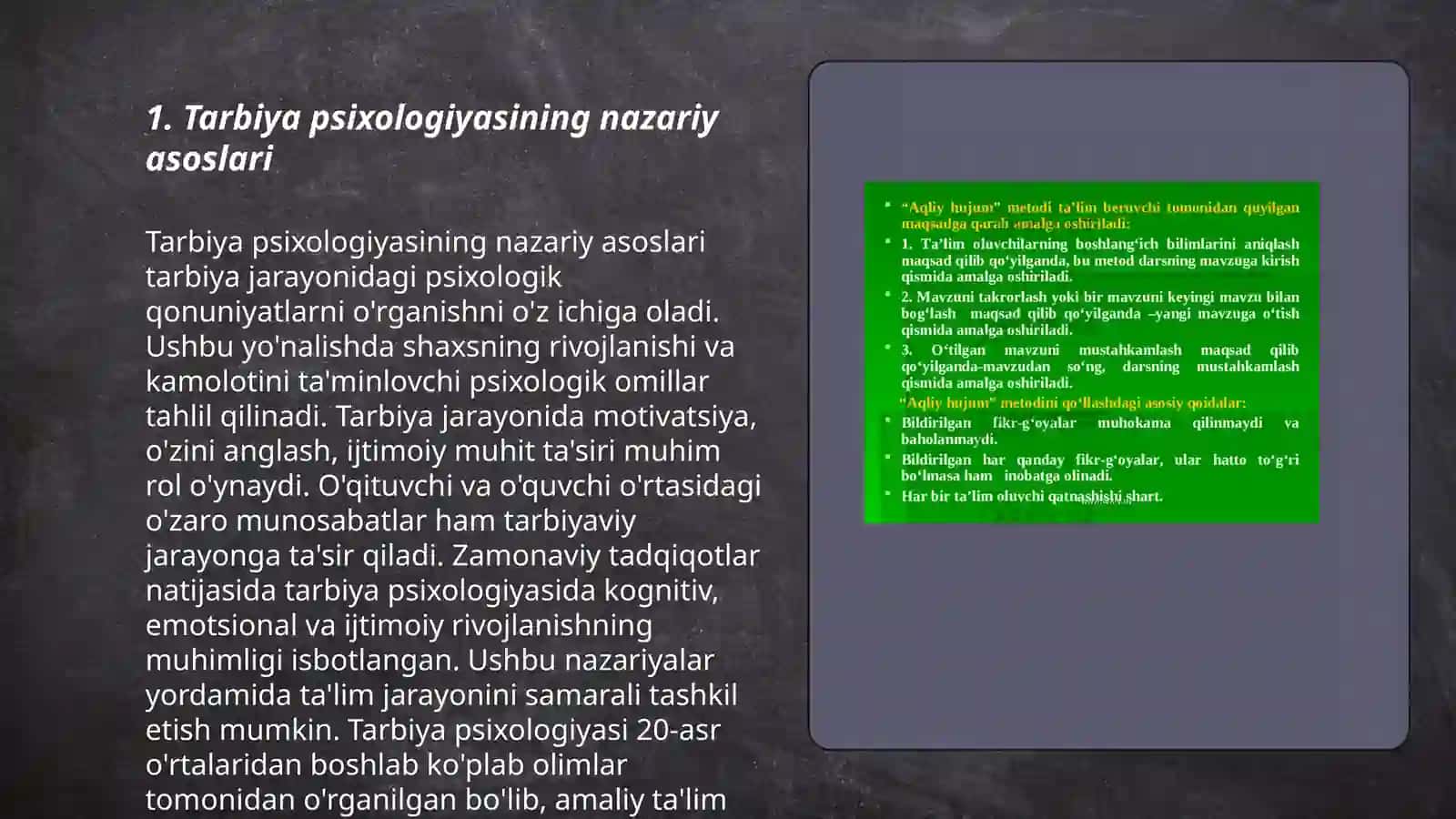 Tarbiya psixologiyasi: vositalari va metodlari 3