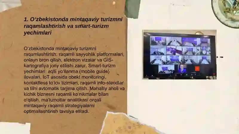 Oʻzbekistonda Turizmda mintaqaviy innovatsiya rivojlanishi 3