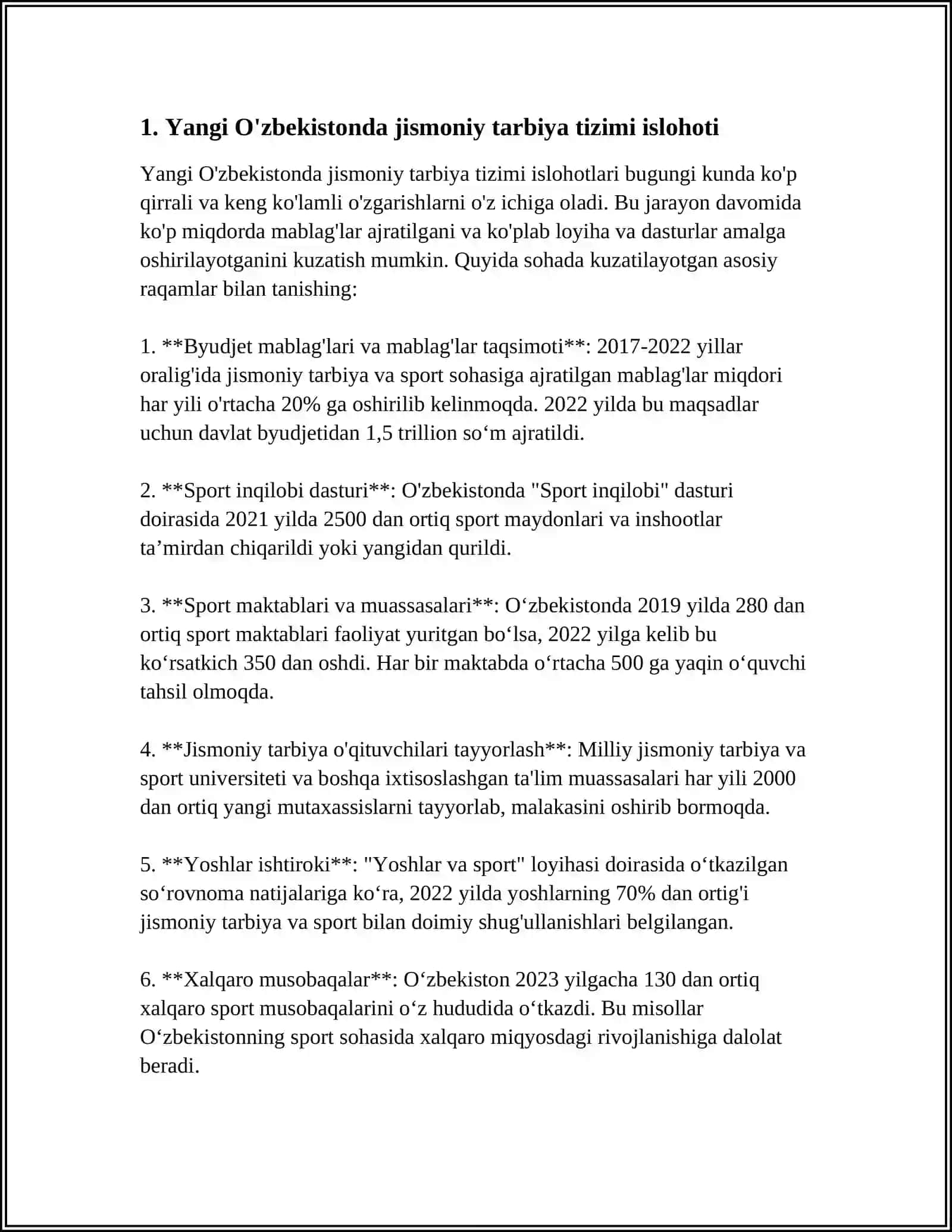 QADIMGI OLIMPIADA XARAKATLARI MUSTAQIL ISH 3