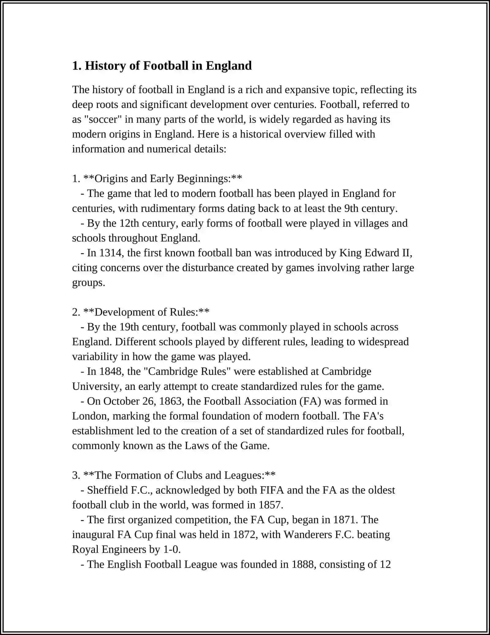 SPORT IN ENGLAND 3