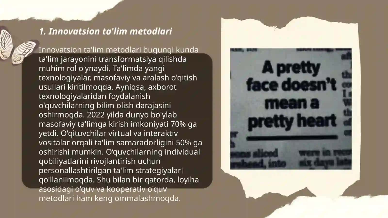 Ta'lim metodlari va vositalari. Zamonaviy yondashuvlar 3