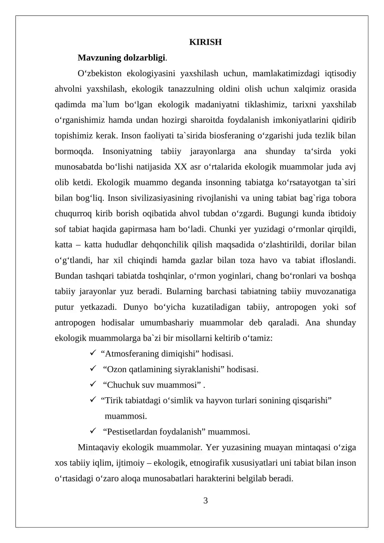 Sanoat ishlab chiqarish tarmoqlarining ekologik holati 3