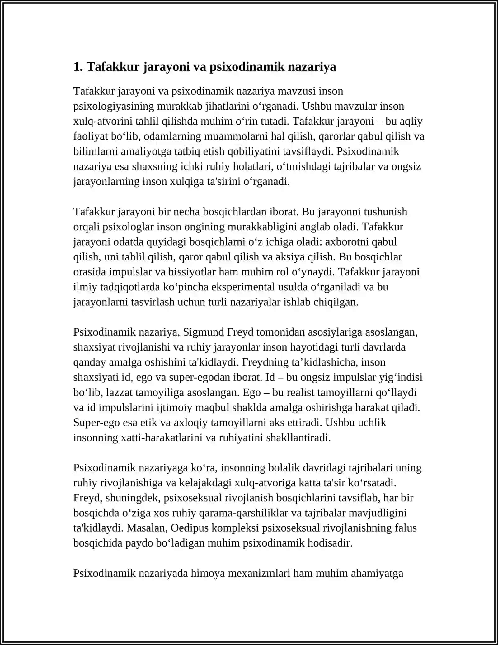 TAFAKKUR BORASIDAGI PSIXOLOGIK NAZARIYALAR 3