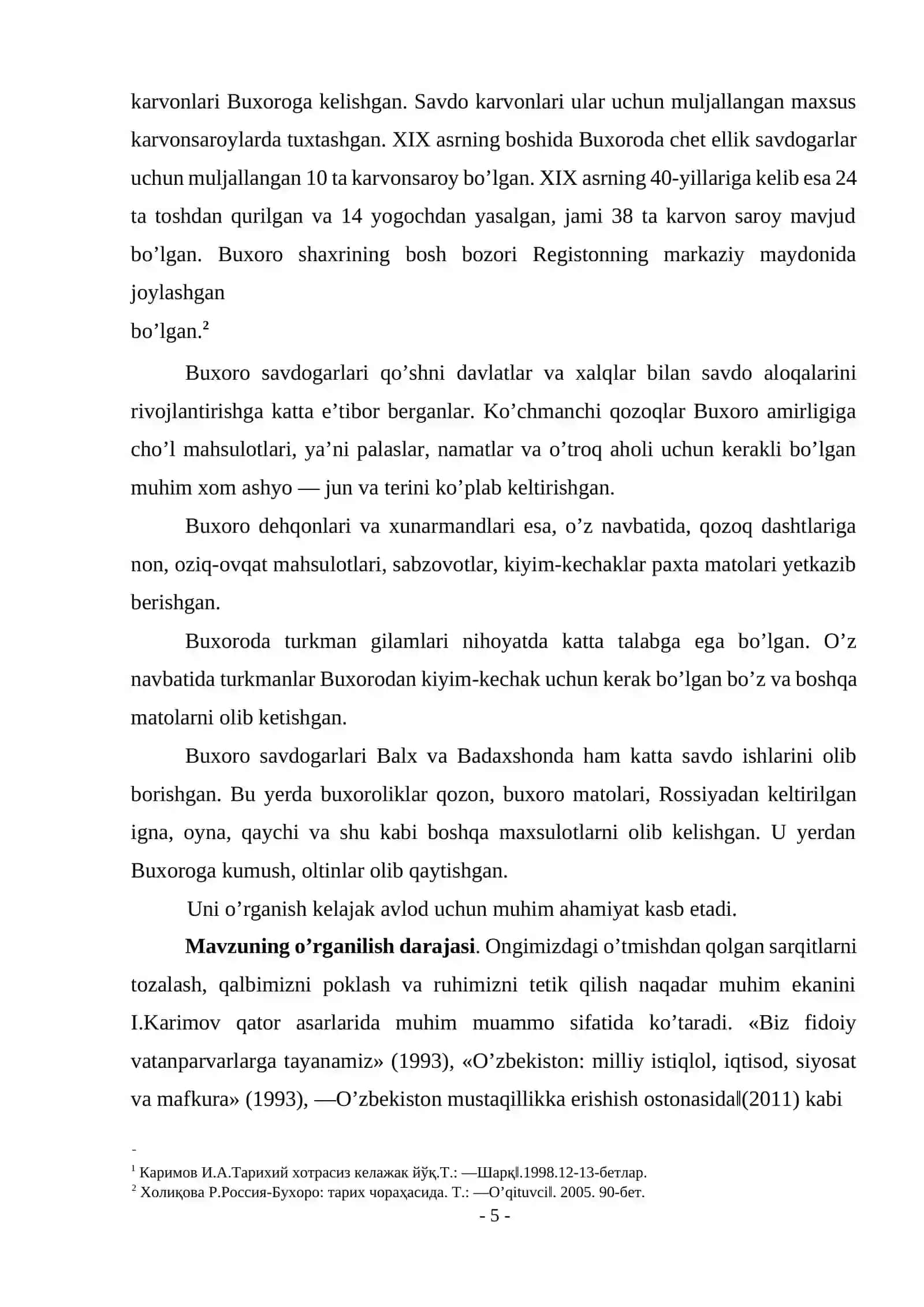 Mang’itlar davrida Buxoro amirligining iqtisodiy tarixi 3