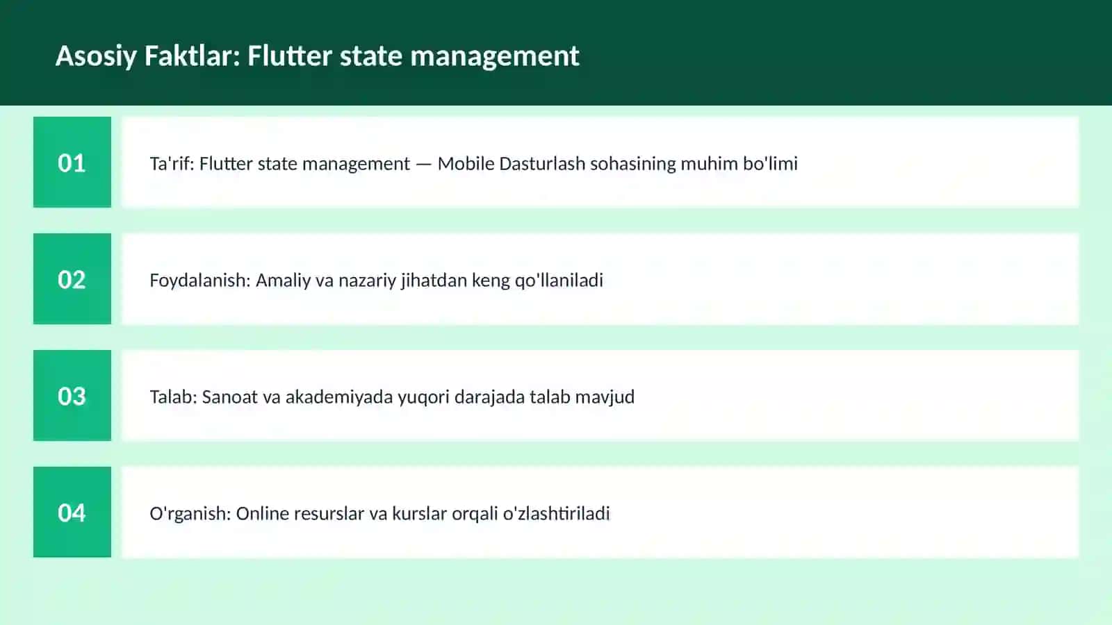 Flutter state management 3