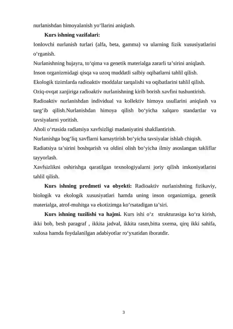 RADIOAKTIV NURLANISHNING TA’SIR KO‘RSATISH XUSUSIYATI 3