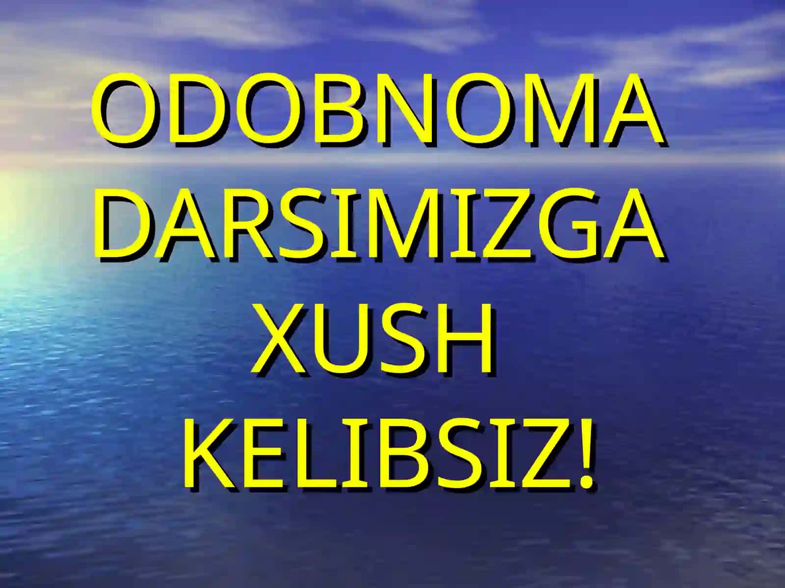 NURMATOVA SHOHIDANING 3-SINFLARDA ODOBNOMA FANIDAN”MILLIY URF-ODATLAR VA BAYRAMLAR” MAVZUSIDA TAYYORLAGAN TAQDIMOTI 3