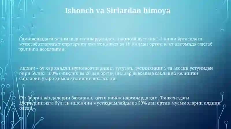 Do'stlikni Qadrlash va Saqlash 3